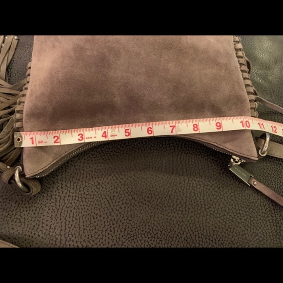 Michael Kors “Billy” suede messenger bag w/ fringe - Picture 10 of 13